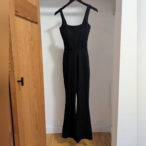 T|S by Thrive Black Flare Leg Activewear Jumpsuit Size  S